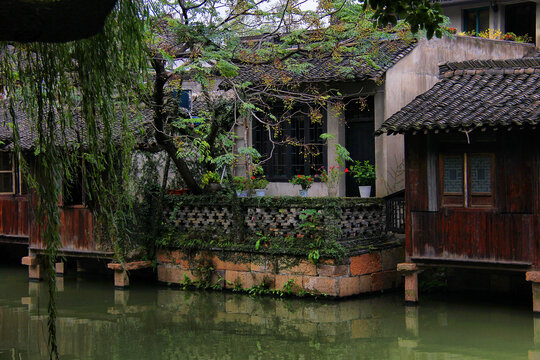 乌镇东栅江南景色