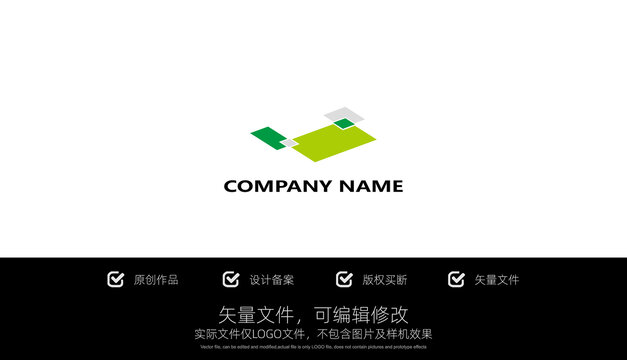 LOGO标志几何极简商标设计