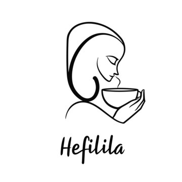 喝咖啡的美女LOGO