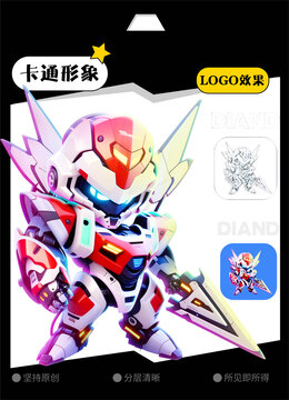钢铁战士卡通