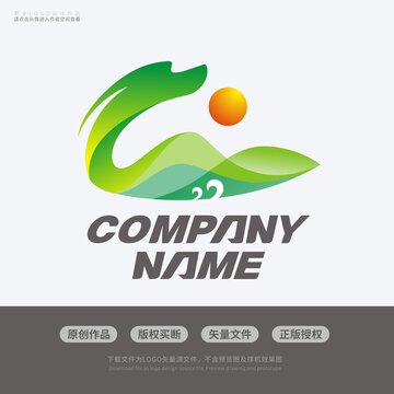 L字母祥龙旅游LOGO标志