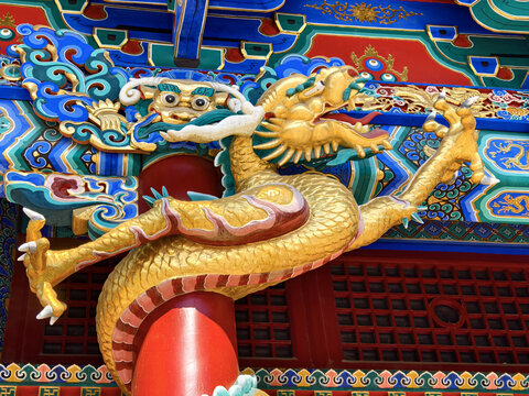 沈阳故宫大政殿蟠龙