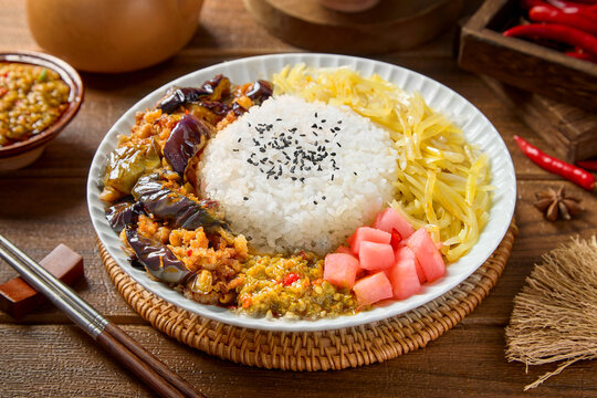 鱼香茄子饭