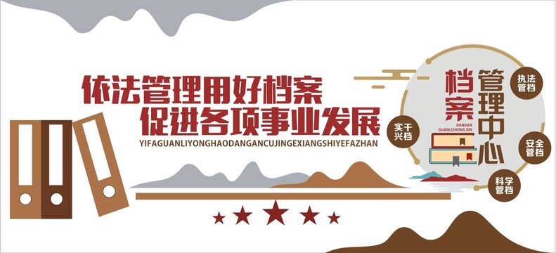 档案管理中心文化墙