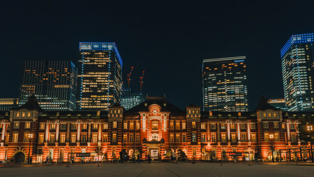 东京站夜景