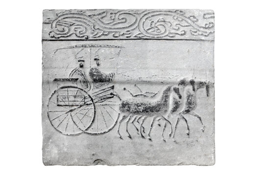 成都望丛博物馆汉代车马出行画像砖