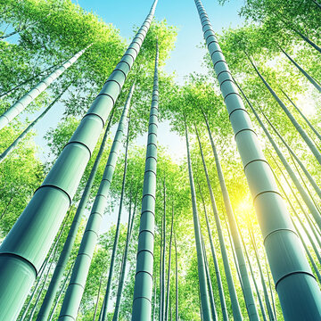 高清竹子竹林背景
