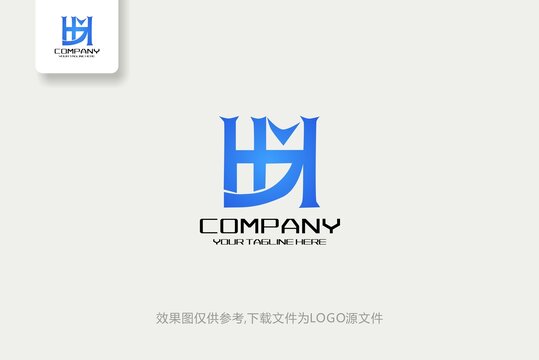 休闲娱乐英文HE字母logo