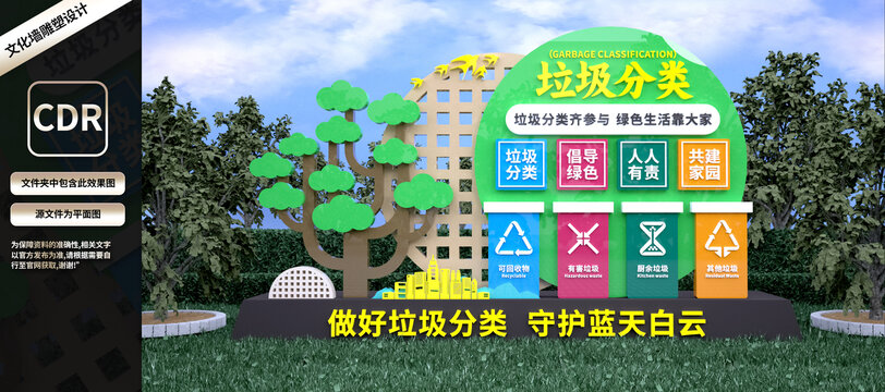 垃圾分类雕塑