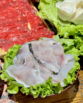 特色美食贵州酸汤朵朵粉火锅