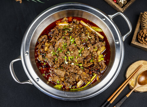 干锅牛肉