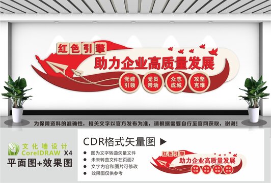 助力企业高质量发展文化墙