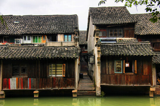 乌镇东栅水乡风景乌镇江南民居建筑