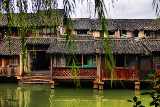 乌镇东栅水乡风景