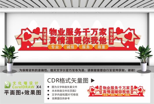 物业服务文化墙社区
