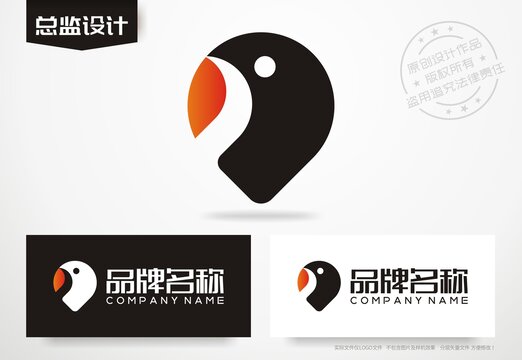 鹦鹉logo教育标志