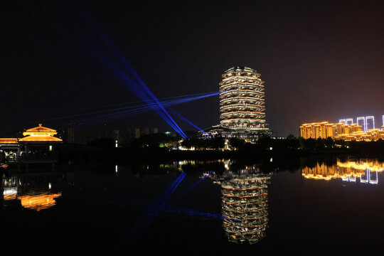 齐盛湖夜景