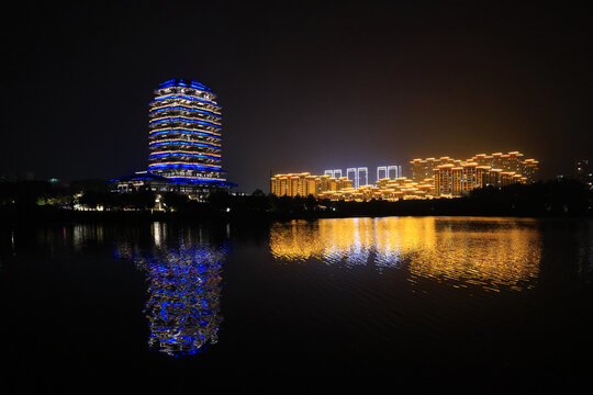 齐盛湖夜景