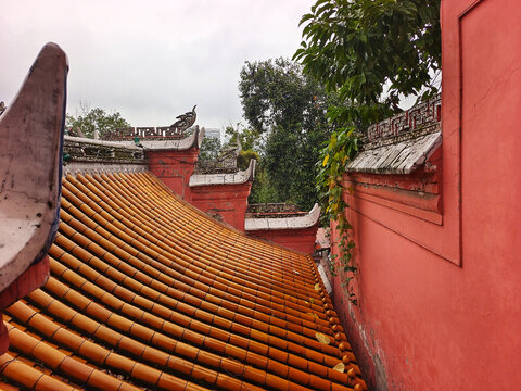自贡法藏寺屋顶