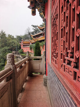 自贡法藏寺走廊