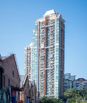 住宅楼仰天俯视