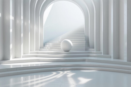 现代极简建筑室内设计