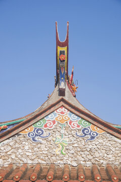 蚵壳云纹山墙