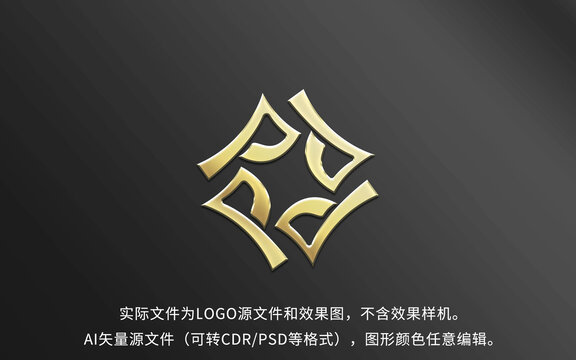 P字母LOGO标志设计