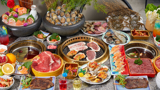 海鲜自助餐美食