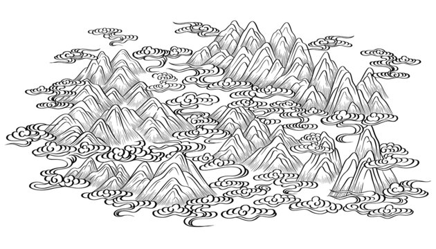 山水插画