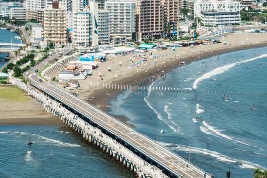 湘南海岸江之岛海滩