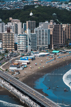 湘南海岸江之岛海滩