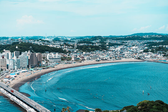 湘南海岸江之岛海滩