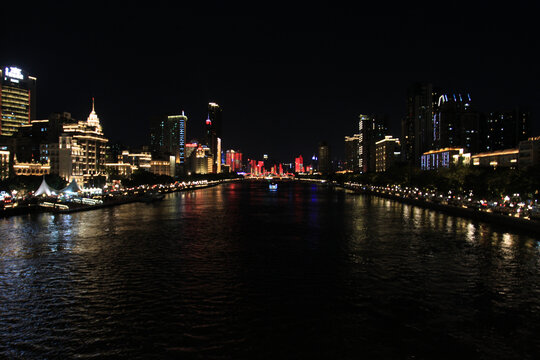 广州解放桥夜景