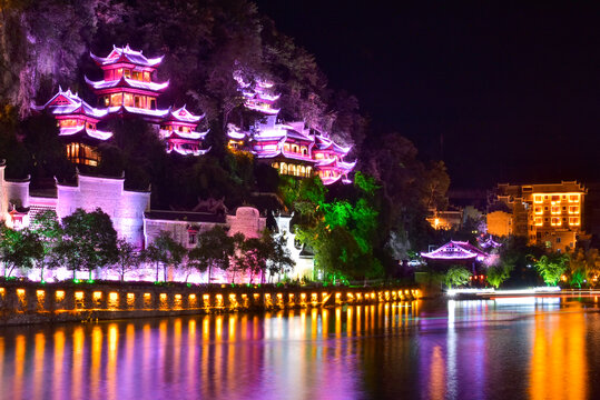 镇远古城夜景