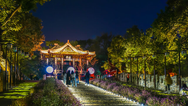 天心阁城楼夜景