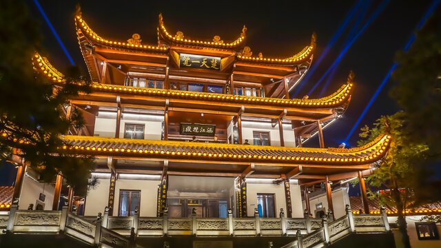 天心阁城楼夜景