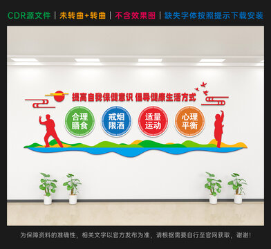 健康生活宣传栏社区文化