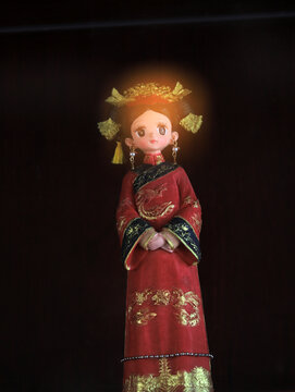 仕女雕塑