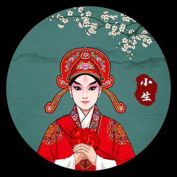 京剧脸谱人物无框画