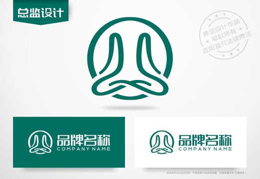 瑜伽logo女性养生标志