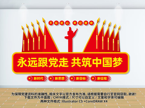 党员会议室文化墙