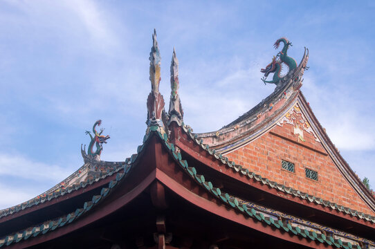 屋顶飞檐山墙