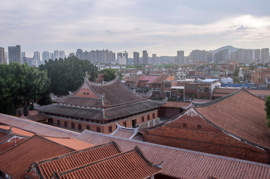 天后宫航拍俯瞰图
