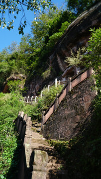 石笋山摩崖造像石阶