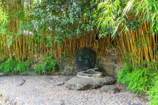 重庆江北鸿恩寺森林公园鸿恩山泉