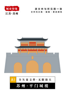 苏州平门城楼