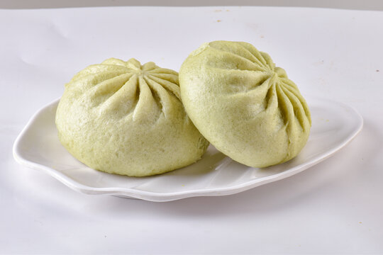雪菜毛豆包子