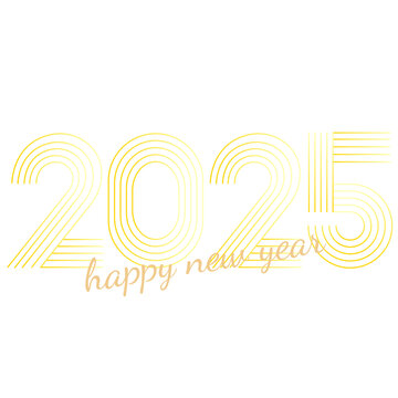 2线条2025艺术字原创
