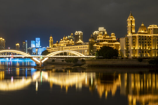 福州中洲岛夜景